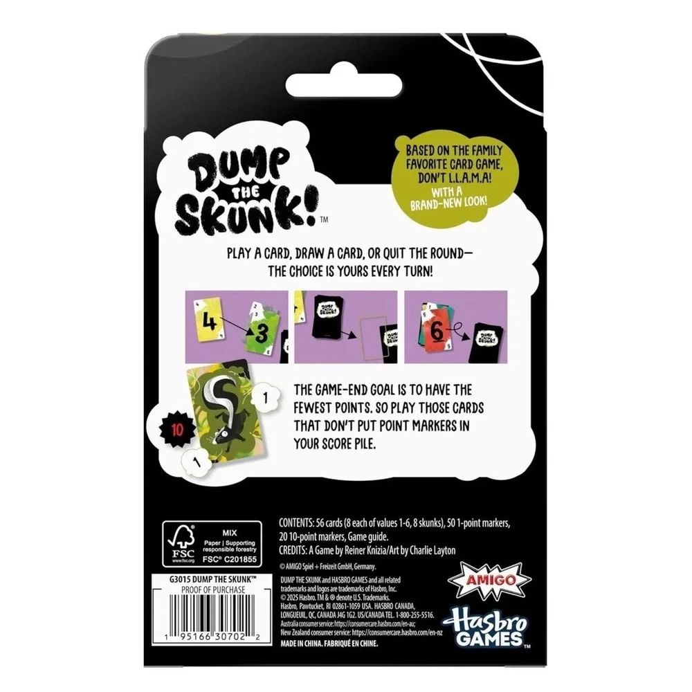 Award-Nominated Dump The Skunk! Card Game - Enjoyable for Kids & Adults, 20 Mins
